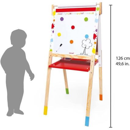 Janod - Magnetische Tafel Rot