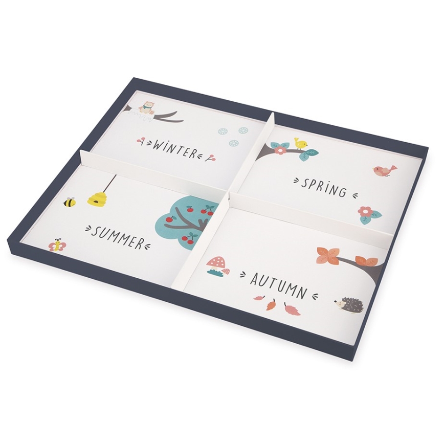 Janod - Magnetischer Kinderkalender Jahreszeiten Englisch