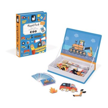 Janod - Magnetisches interaktives Set MAGNETIBOOK Verkehrsmittel
