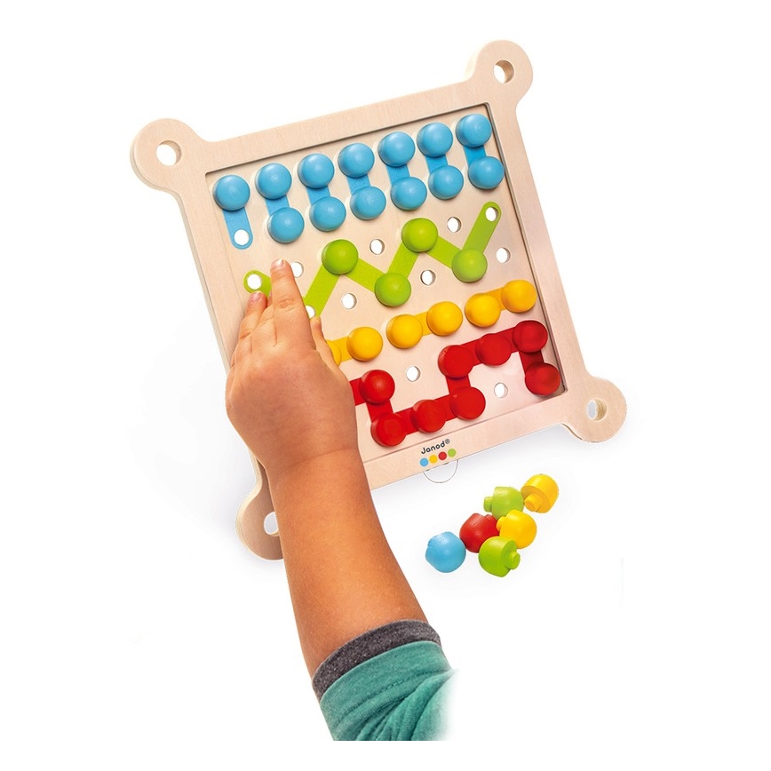 Janod - Interaktives Holz-Mosaik MONTESSORI