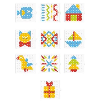 Janod - Interaktives Holz-Mosaik MONTESSORI
