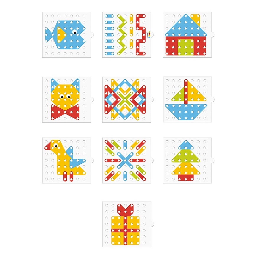 Janod - Interaktives Holz-Mosaik MONTESSORI