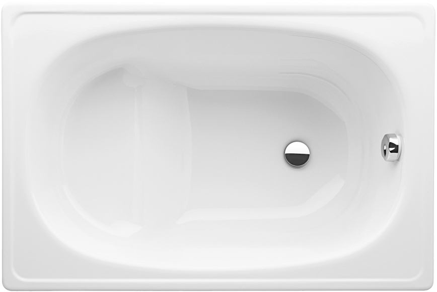 JIKA H2340000000001 - Sitzbadewanne RIGA 105x70 Stahl/weiß