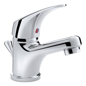 JIKA H3111N10041111 - Waschtischarmatur mit Ablaufventil und Überlauf TALAS 12,3 cm Hochglanzchrom