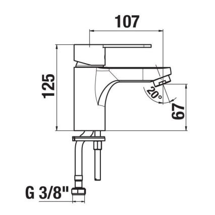 JIKA H3111Z10041101 - Waschtischarmatur LYRA 12,5 cm Hochglanzchrom