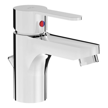 JIKA H3111Z10041111 - Waschtischarmatur mit Ablaufventil und Überlauf LYRA 12,5 cm Hochglanzchrom