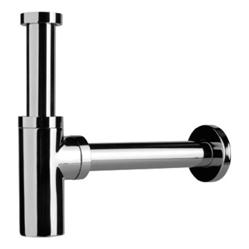 JIKA H3747100040001 - Rundsiphon für Waschbecken MIO glänzender Chrom