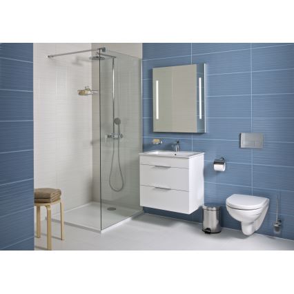 JIKA H4536021763001 - Badezimmerschrank mit Waschbecken CUBE 60,7x65 cm weiß