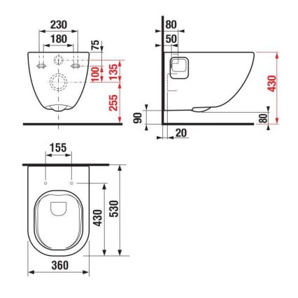 JIKA H8207160000001 - Hänge-WC MIO Keramik/weiß