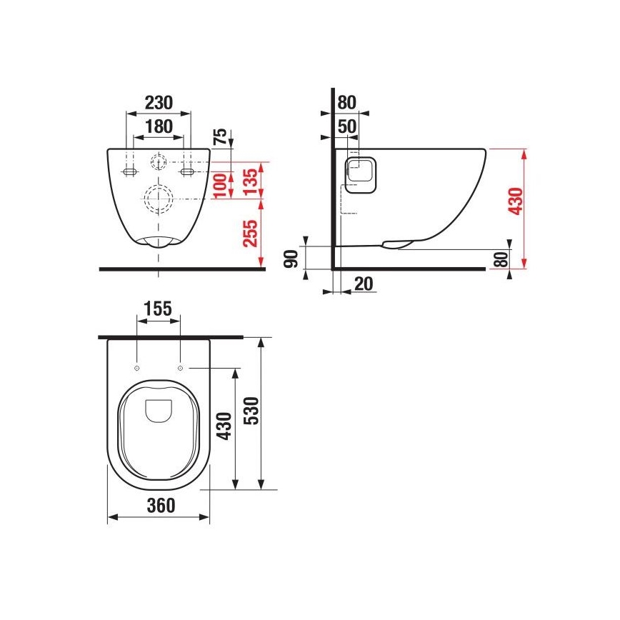JIKA H8207160000001 - Hänge-WC MIO Keramik/weiß