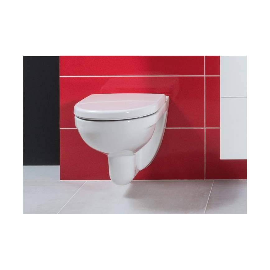 JIKA H8663810000001- Wandhängendes WC LYRA Keramik/weiß + WC-Sitz LYRA Duroplast/weiß