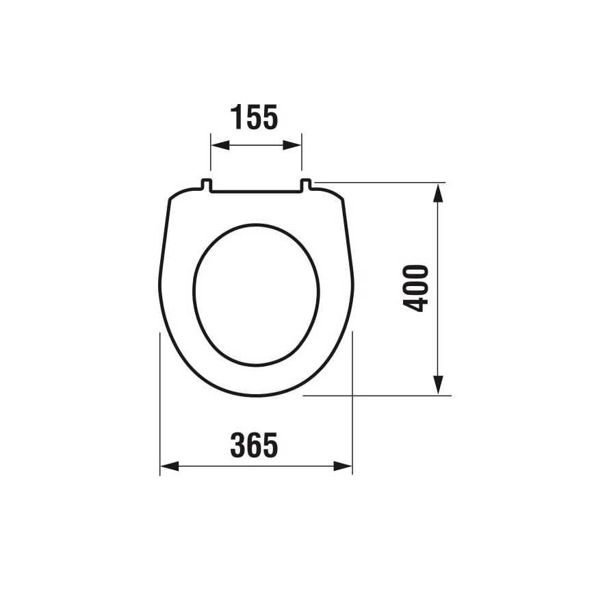 JIKA H8933830000001 - WC-Sitz LYRA Thermoplast/weiß