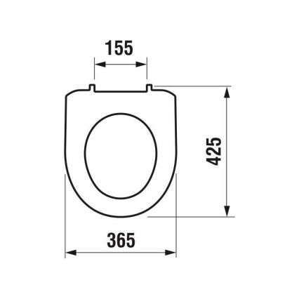 JIKA H8933870000001 - Toilettensitz LYRA thermoplastisch/weiß