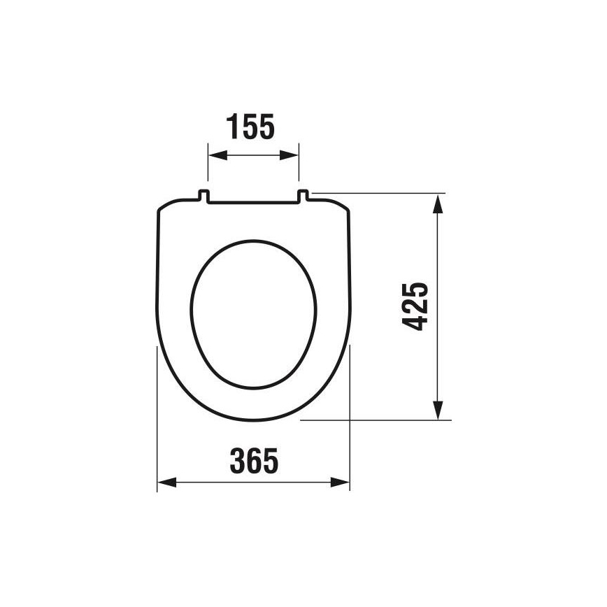 JIKA H8933870000001 - Toilettensitz LYRA thermoplastisch/weiß