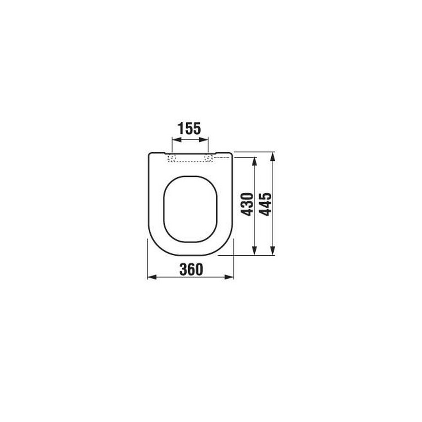 JIKA H8936103000631 - WC-Sitz DEEP Duroplast/weiß