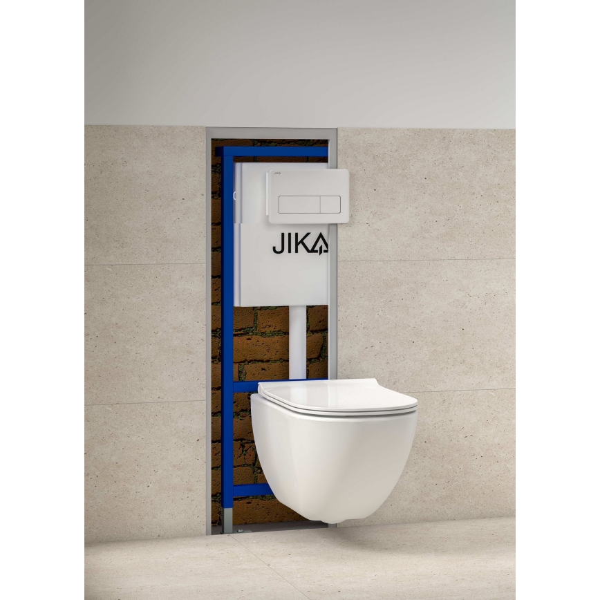 JIKA H8956520000001 - Unterputzmodul für wandhängende Toilette mit Anschlussmöglichkeit für Bidet