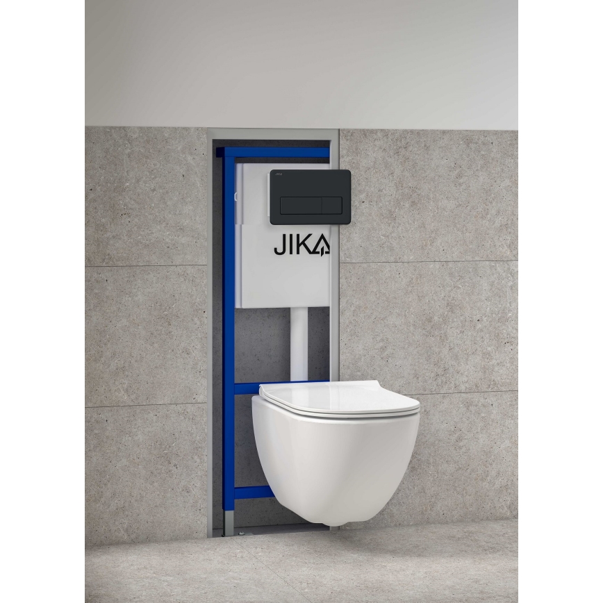 JIKA H8956520000001 - Unterputzmodul für wandhängende Toilette mit Anschlussmöglichkeit für Bidet