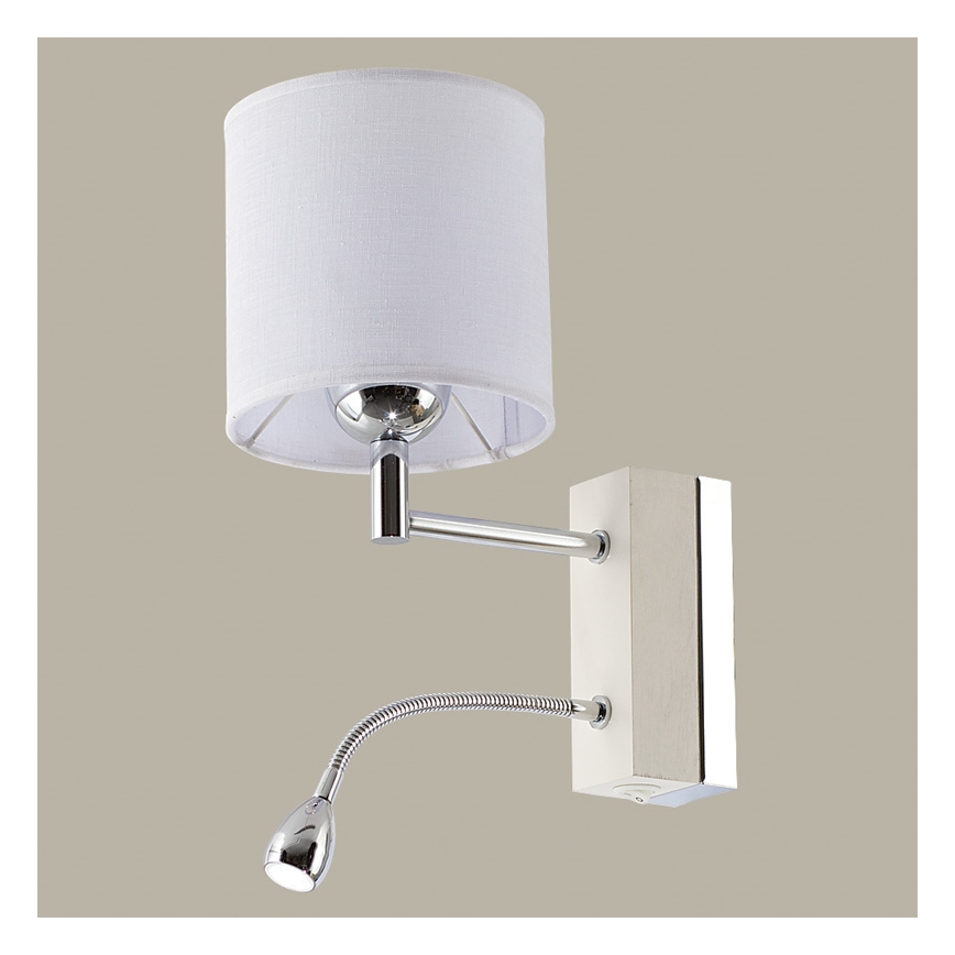 Jupiter 1415 - MA K B - Die LED Wandleuchte MANGO 1xE27/60W + LED/1W/230V