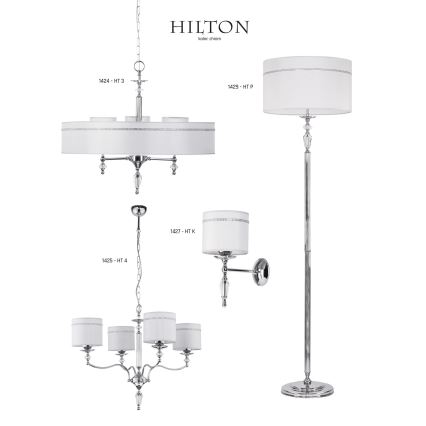 Jupiter 1424 - Kronleuchter an Kette HILTON 3xE27/60W/230V