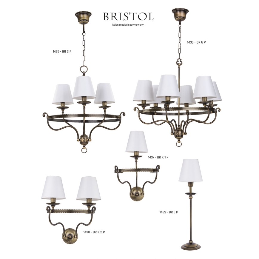 Jupiter 1439 - Tischlampe BRISTOL 1xE14/40W/230V