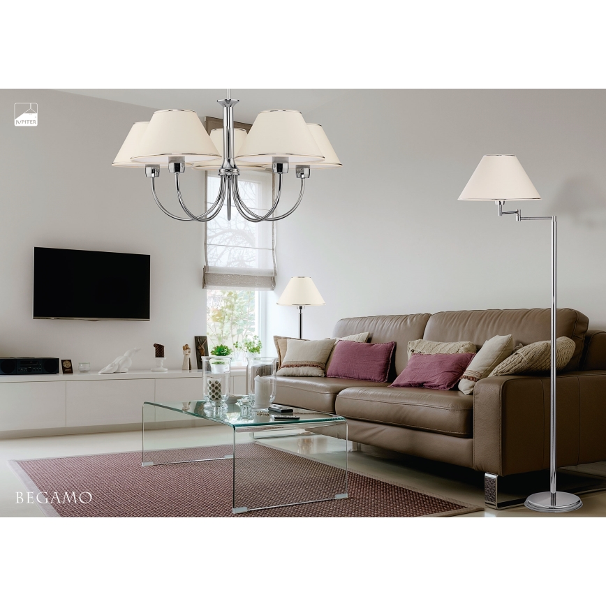 Jupiter 1586 - BG P L CH - Stehlampe BEGAMO E27/60W