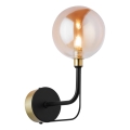 Jupiter 1887 - Wandleuchte ERIS 1xG9/14W/230V goldfarben/schwarz/rauchiges Beige