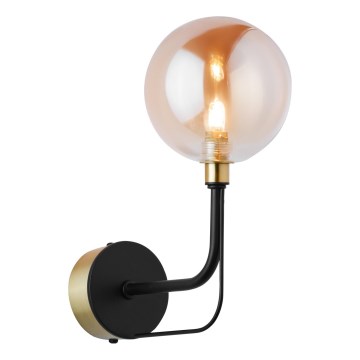 Jupiter 1887 - Wandleuchte ERIS 1xG9/14W/230V goldfarben/schwarz/rauchiges Beige