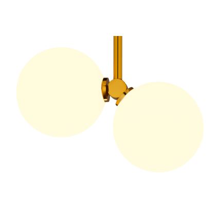 Jupiter 1918 - Kronleuchter auf einer Stange LUNA 2xG9/40W/230V messing/schwarz