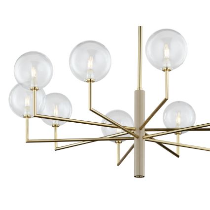 Jupiter 1976 - Kronleuchter an Stange FEME 10xG9/10W/230V golden