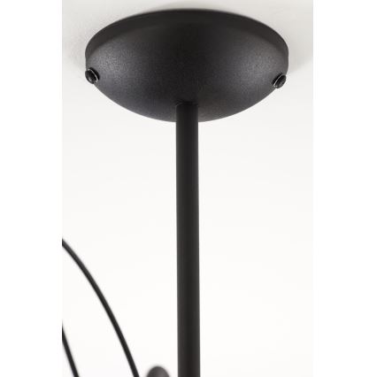 Jupiter 2056 - Kronleuchter GLORIOSA mit Stange 10xG9/14W/230V schwarz