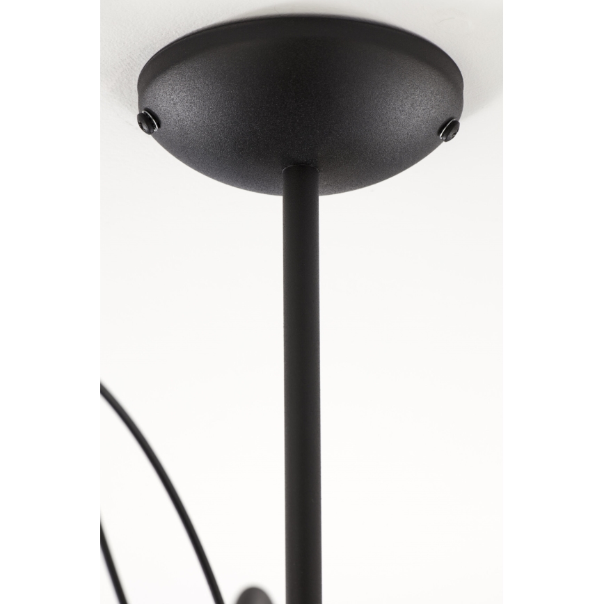 Jupiter 2056 - Kronleuchter GLORIOSA mit Stange 10xG9/14W/230V schwarz