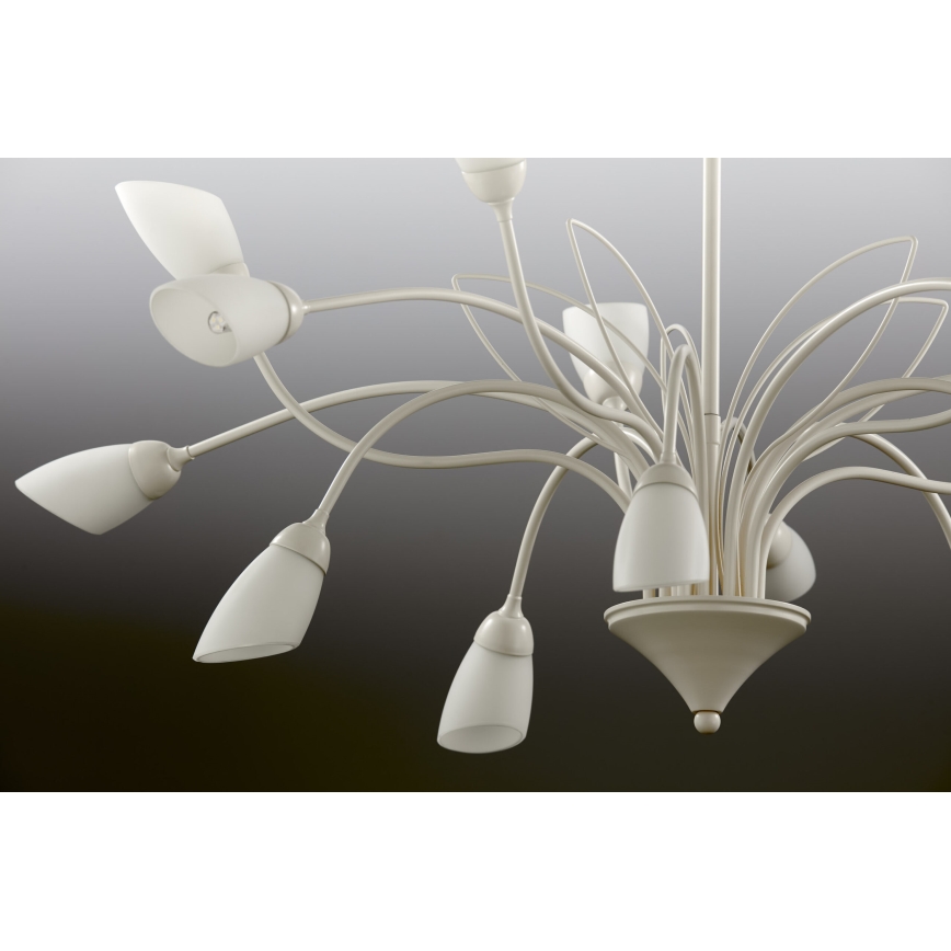 Jupiter 2062 - Kronleuchter an Kette GLORIOSA 15xG9/14W/230V cremefarben