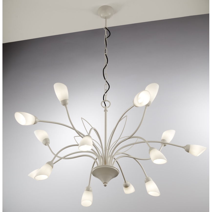 Jupiter 2062 - Kronleuchter an Kette GLORIOSA 15xG9/14W/230V cremefarben