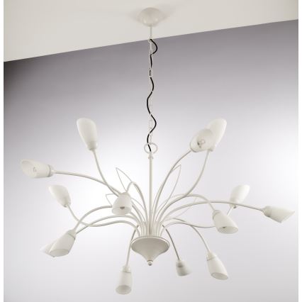 Jupiter 2062 - Kronleuchter an Kette GLORIOSA 15xG9/14W/230V cremefarben