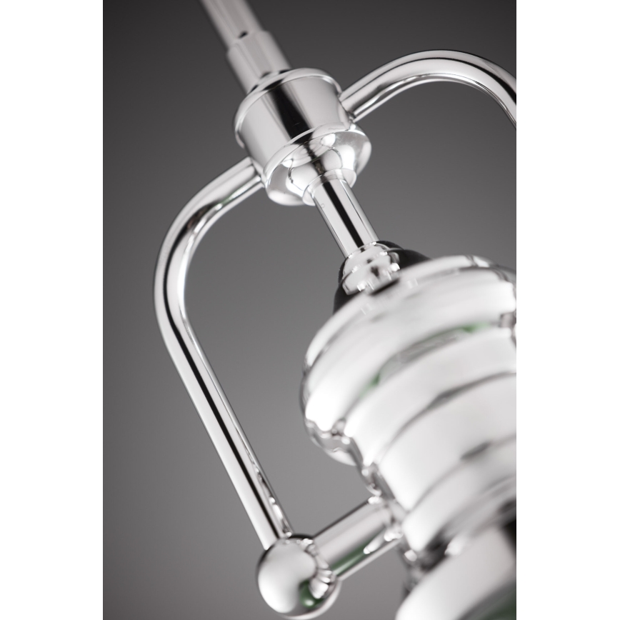 Jupiter 2071 - Deckenleuchte mit Stange PLATINO 1xE27/15W/230V grün/glänzender Chrom