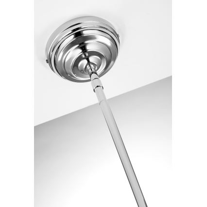 Jupiter 2071 - Deckenleuchte mit Stange PLATINO 1xE27/15W/230V grün/glänzender Chrom