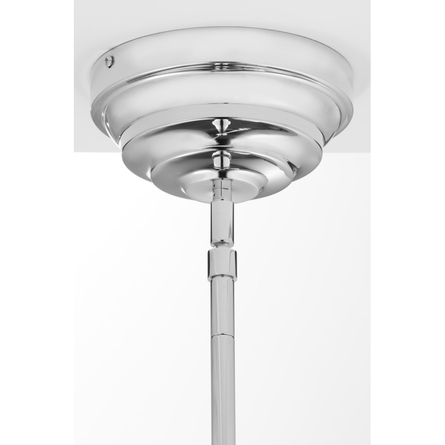 Jupiter 2072 - Pendelleuchte an Stange PLATINO 3xE27/15W/230V grün/glänzender Chrom