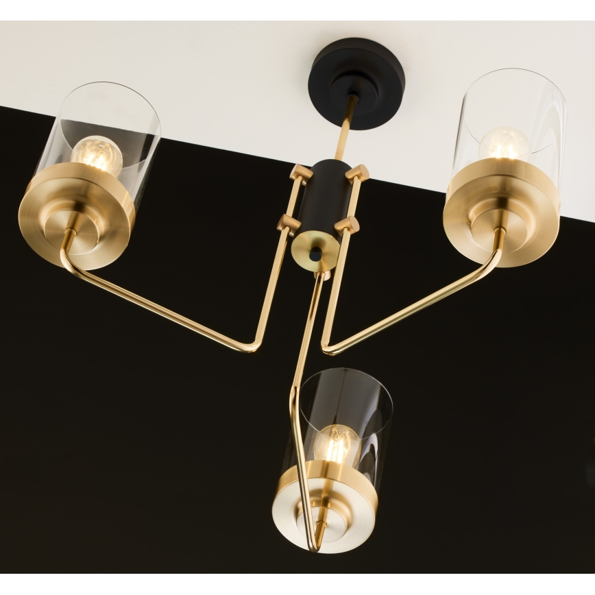 Jupiter 2087 - Stangenleuchte RAMIREZ 3xE27/15W/230V gold/schwarz