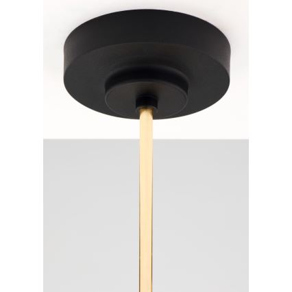 Jupiter 2089 - Deckenleuchte mit Stange RAMIREZ 6xE27/15W/230V gold/schwarz