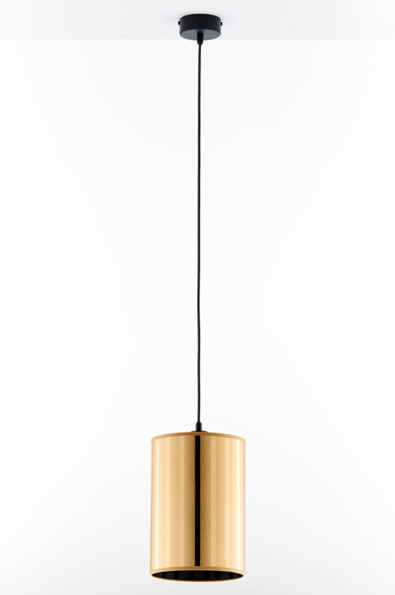 Jupiter 2090 - Hängeleuchte an Kabel CORTINA 1xE27/15W/230V gold/schwarz