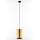 Jupiter 2090 - Hängeleuchte an Kabel CORTINA 1xE27/15W/230V gold/schwarz
