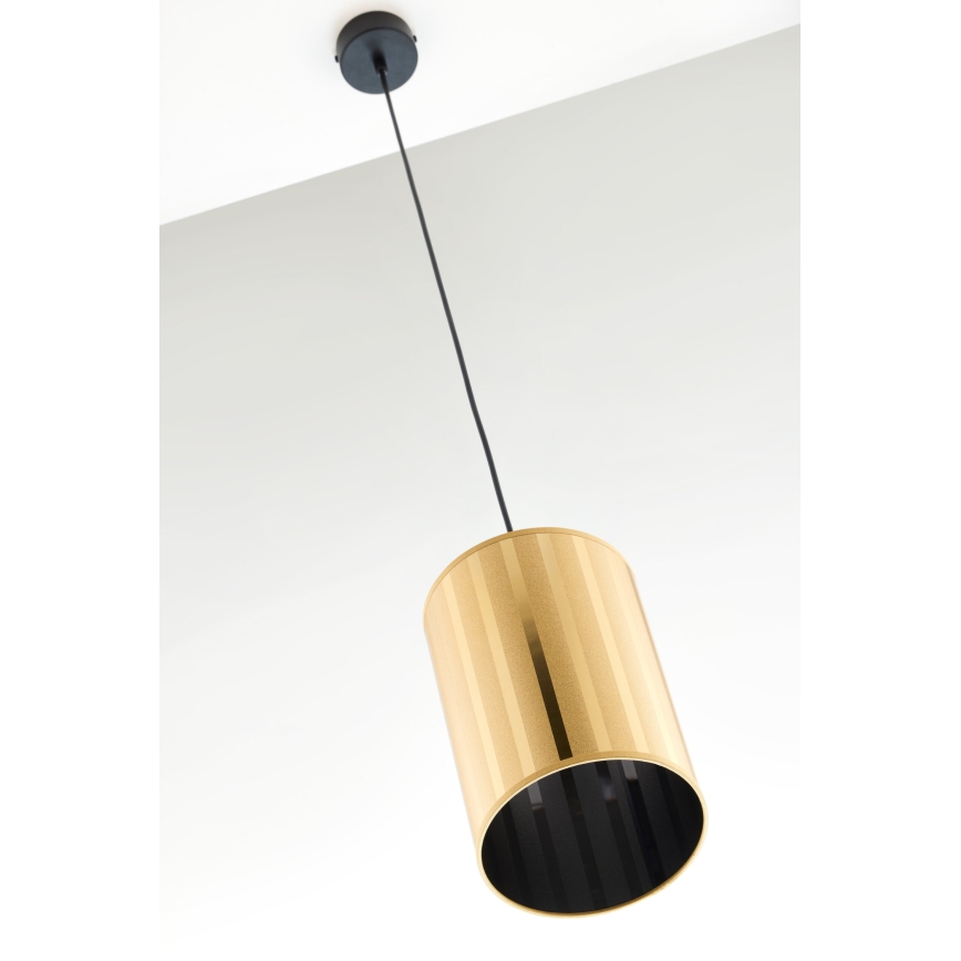 Jupiter 2090 - Hängeleuchte an Kabel CORTINA 1xE27/15W/230V gold/schwarz
