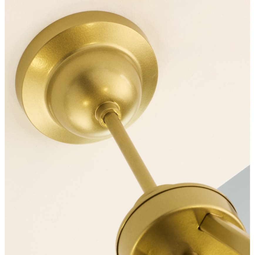 Jupiter 2110 - KASZMIR Stab-Pendelleuchte 5xE27/15W/230V weiß/gold/Marmor-Optik