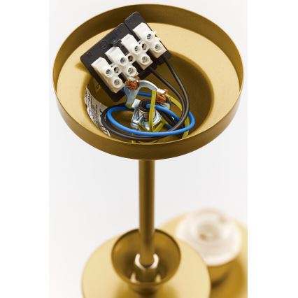 Jupiter 2110 - KASZMIR Stab-Pendelleuchte 5xE27/15W/230V weiß/gold/Marmor-Optik
