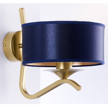 Jupiter 2115 - Wandleuchte KASZMIR 1xE27/15W/230V blau/gold
