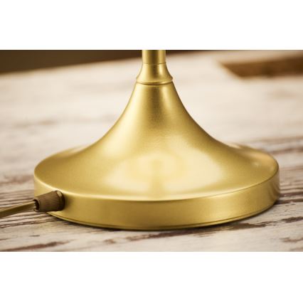 Jupiter 2116 - Tischlampe KASZMIR 1xE27/15W/230V blau/gold