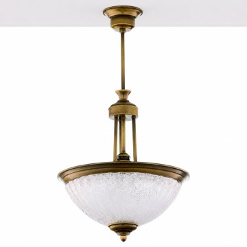 Jupiter 2134 - Pendelleuchte mit Stange CARMEN 1xE27/15W/230V Bronze/Patina