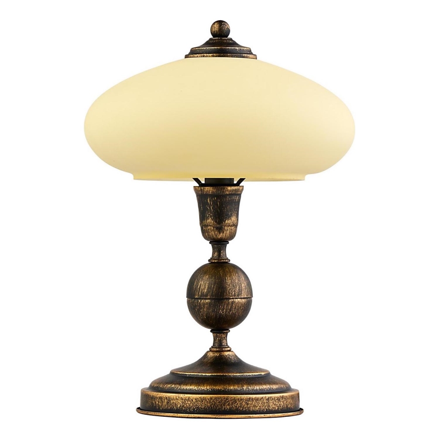 Jupiter - Tischleuchte BOLERO 1xE14/40W/230V beige/bronzen/Patina