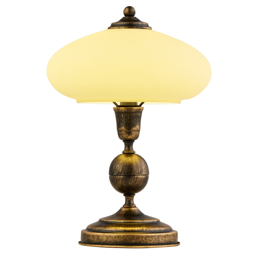 Jupiter - Tischleuchte BOLERO 1xE14/40W/230V beige/bronzen/Patina
