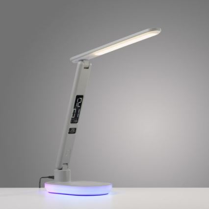 JUST LIGHT. 11018-16 - LED RGBW Touch-Tischleuchte mit kabelloser Ladefunktion TINA LED/4W/230V weiß
